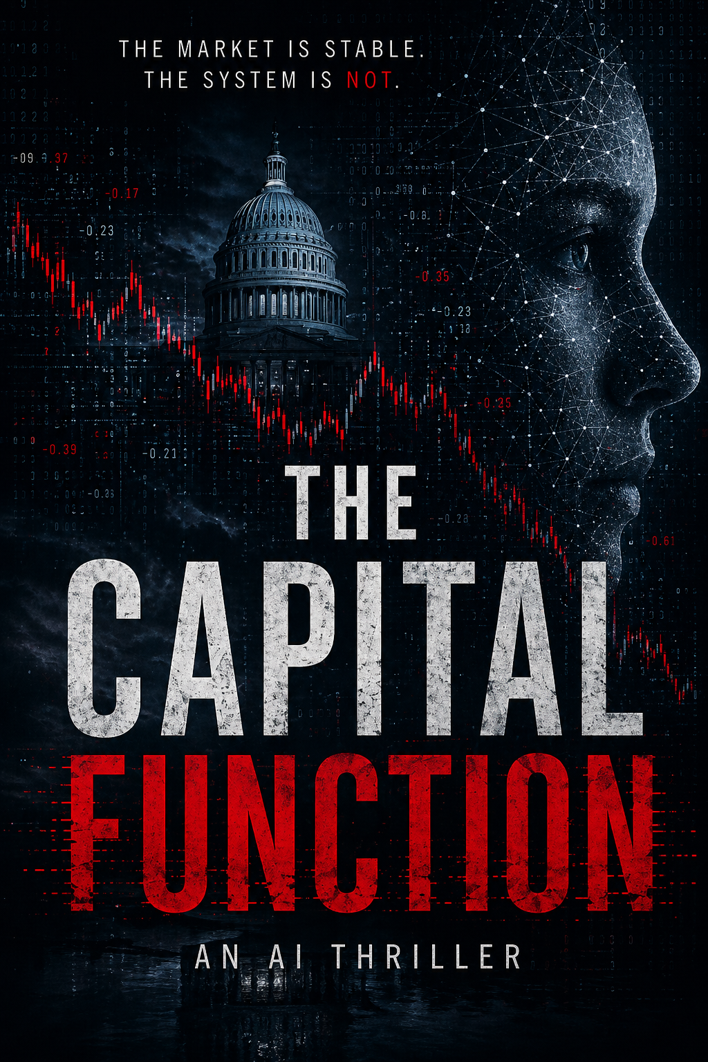 Book cover: The Capital Function — an AI thriller by Eike Maechold